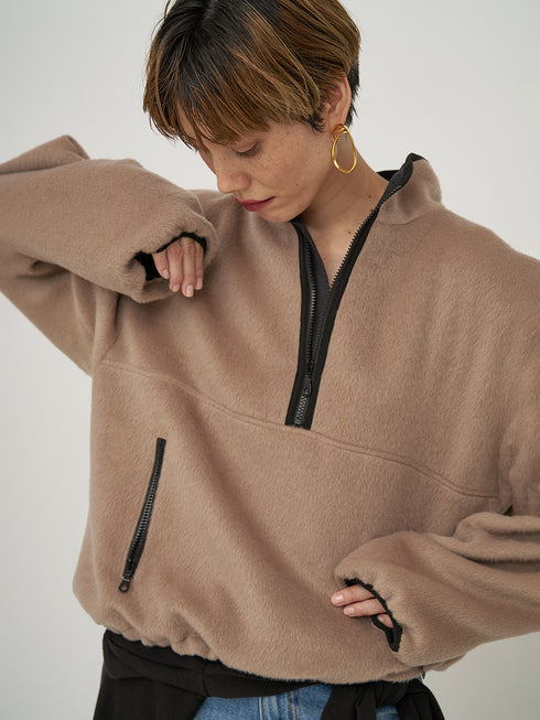 【 予約:11月中旬 】SHAGGY HALF ZIP JK /Y254-41126
